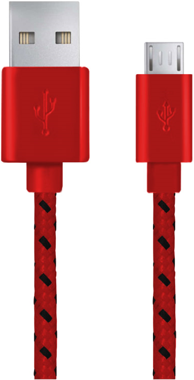 ESPERANZA KABEL USB MICRO A-B 2M OPLOT CZERWONY EB181R
