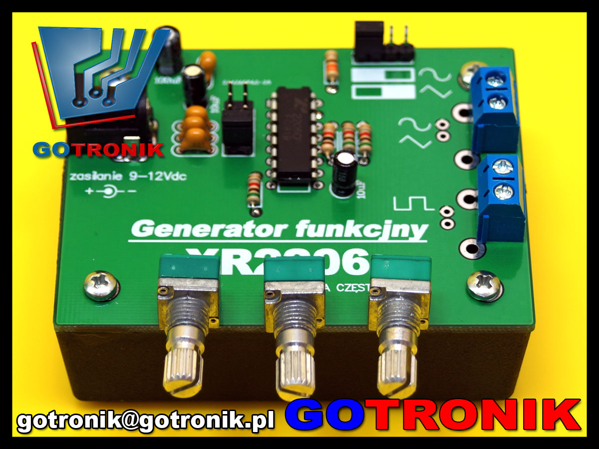 ELEK-057 XR2206 XR-2206 generator funkcyjny przebiegów sin monolithic function generator ELEK057
