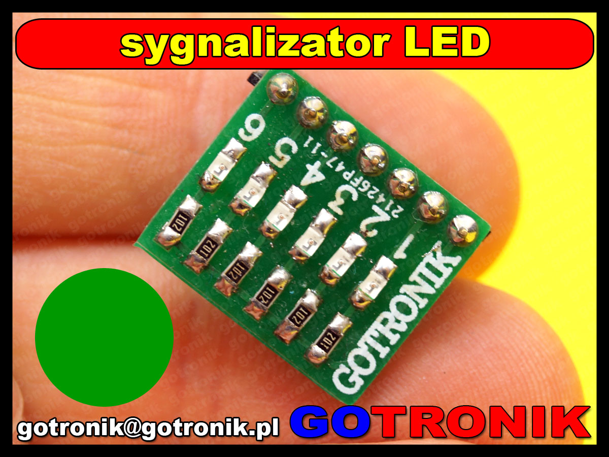 sygnalizator stanu portu mikroprocesora LED