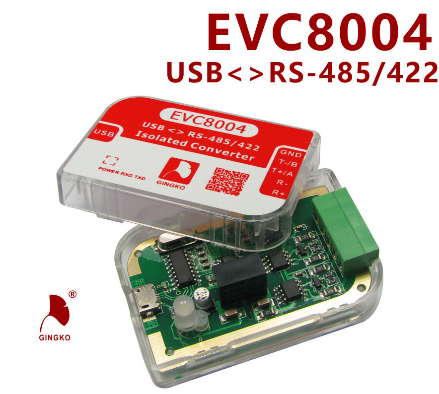 EVC8004 USB RS485 RS422 izolowany z izolacją ADI 1500Vrms gingko