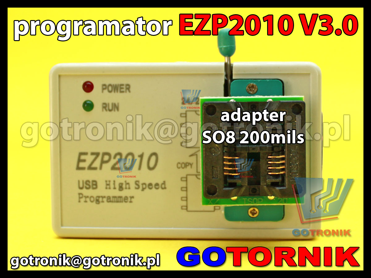 EZP2010 V3.0 programator USB 2.0 do pamięci szeregowych SPI, I2C, 24Cxx, 93Cxx, MicroWire, 25xxxx