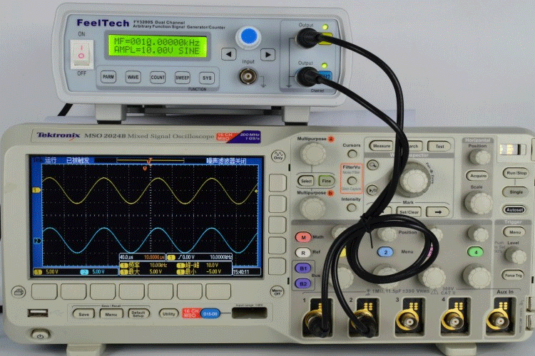 FY3224S Feeltech FY3200S generator funkcyjny arbitralny stołowy laboratoryjny DDS dwukanałowy, miernik częstotliwości 100MHz