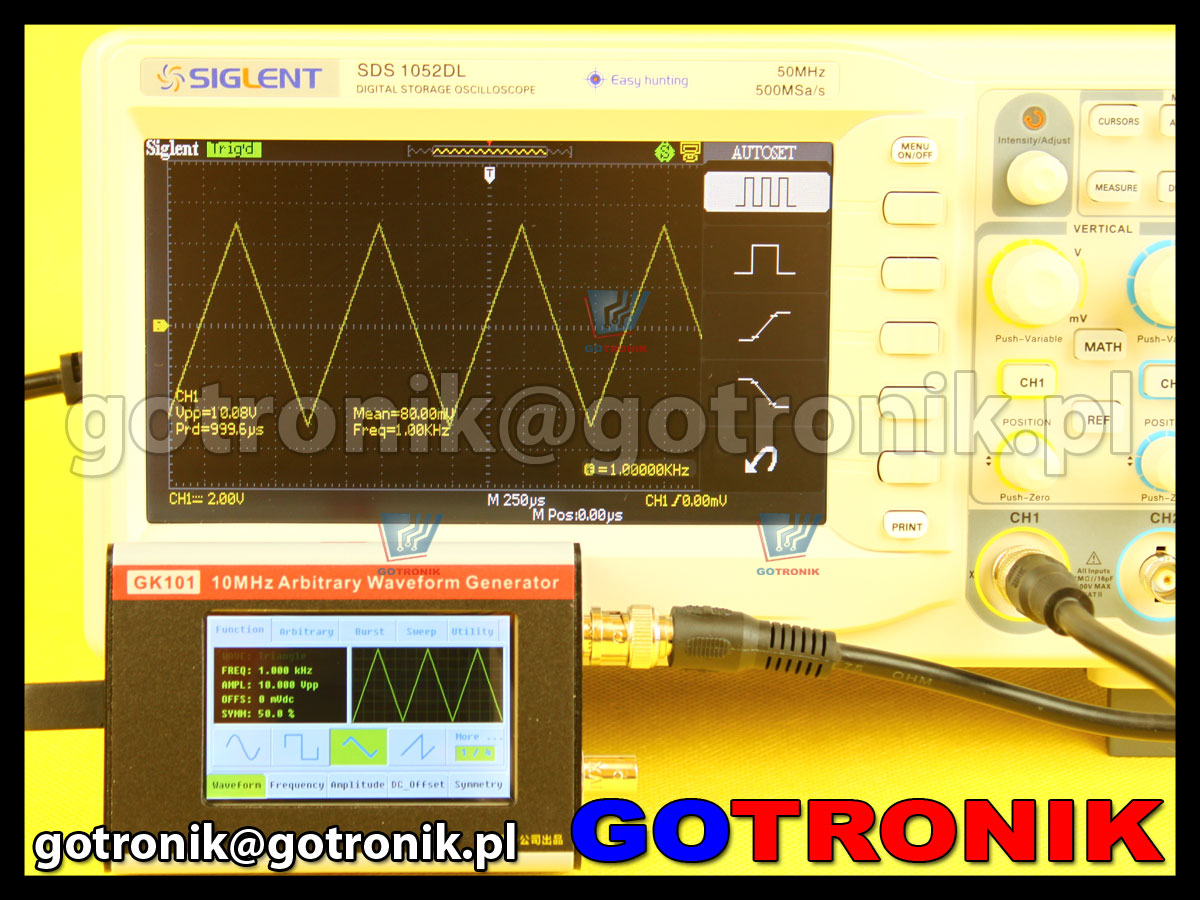 Generator GK101 gingko funkcyjny DDS 10MHz