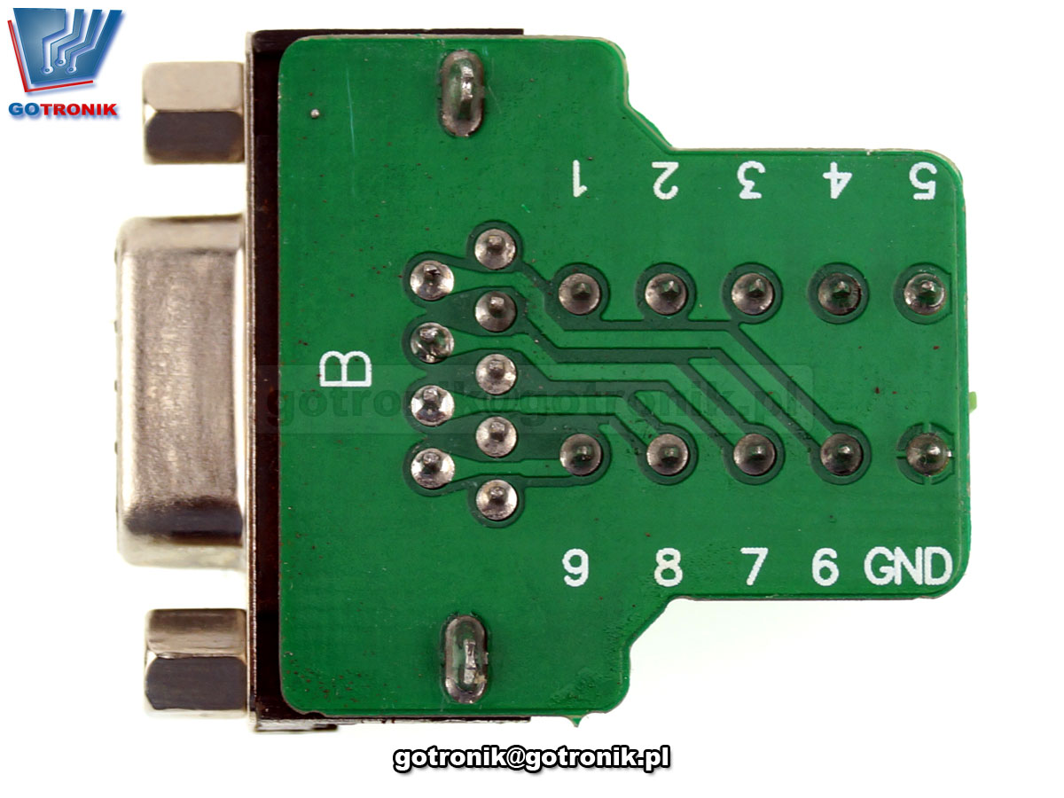 Gniazdo D-SUB 9 pin z szybkozłączem w obudowie Z280