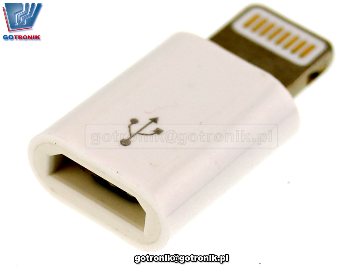 Adapter / przejściówka micro USB - Lightning iPhone GOT-033