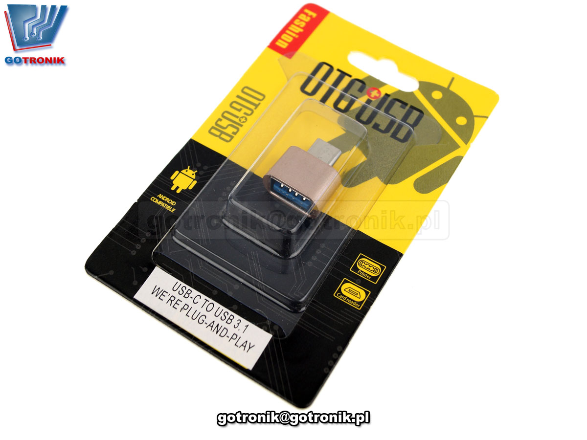 Adapter / przejściówka OTG USB-C - USB-A 3.1 GOT-034