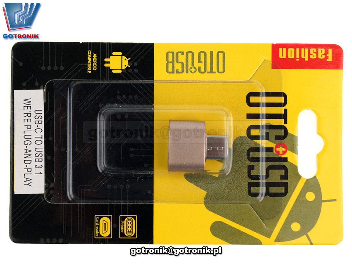 Adapter / przejściówka OTG USB-C - USB-A 3.1 GOT-034