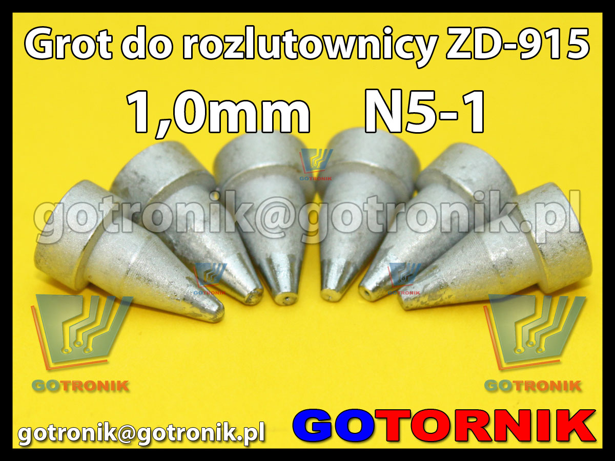Grot dysza N5-1 1,0mm do rozlutownicy ZD917 ZD915 ZD ZhongDi