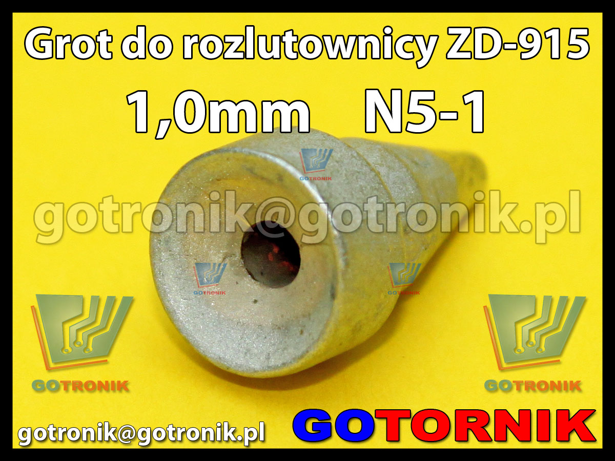 Grot dysza N5-1 1,0mm do rozlutownicy ZD917 ZD915 ZD ZhongDi