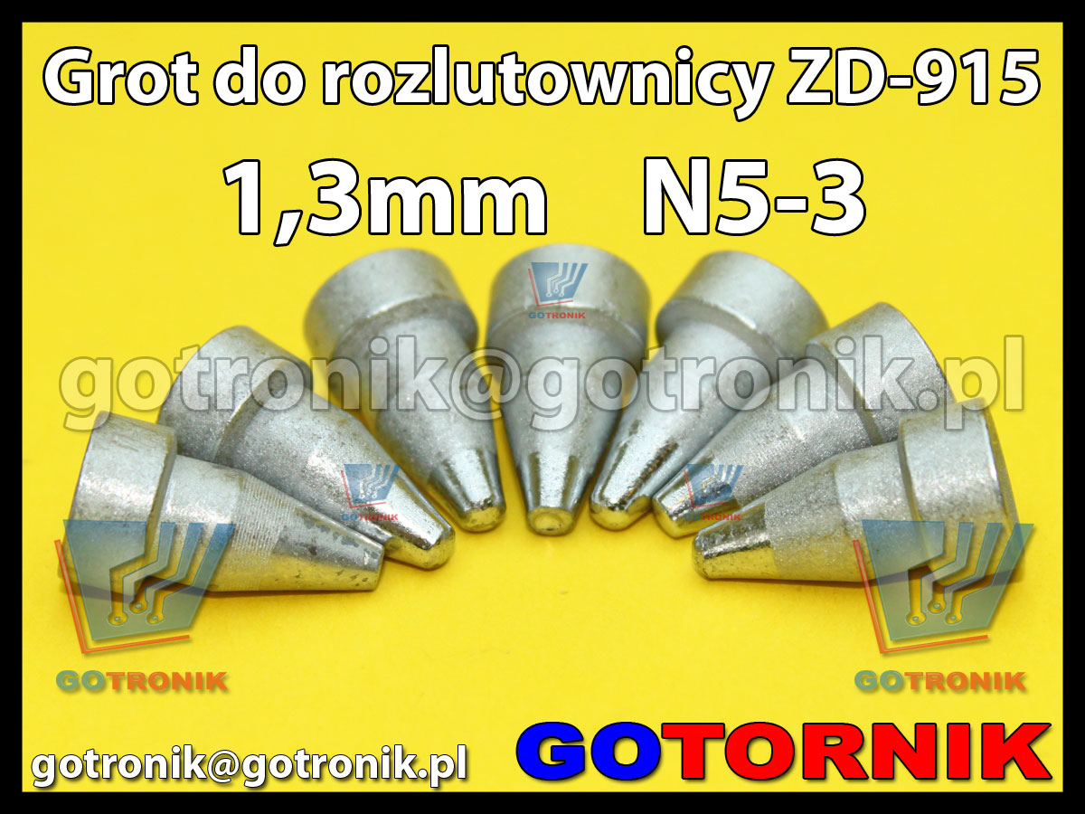 Grot dysza N5-3 1,3mm do rozlutownicy ZD917 ZD915 ZD ZhongDi