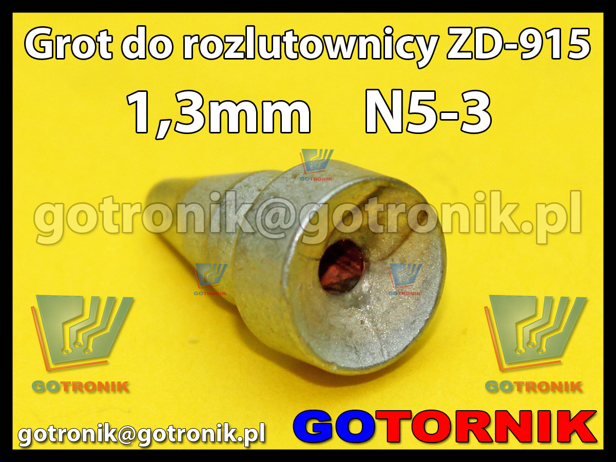 Grot dysza N5-3 1,3mm do rozlutownicy ZD917 ZD915 ZD ZhongDi