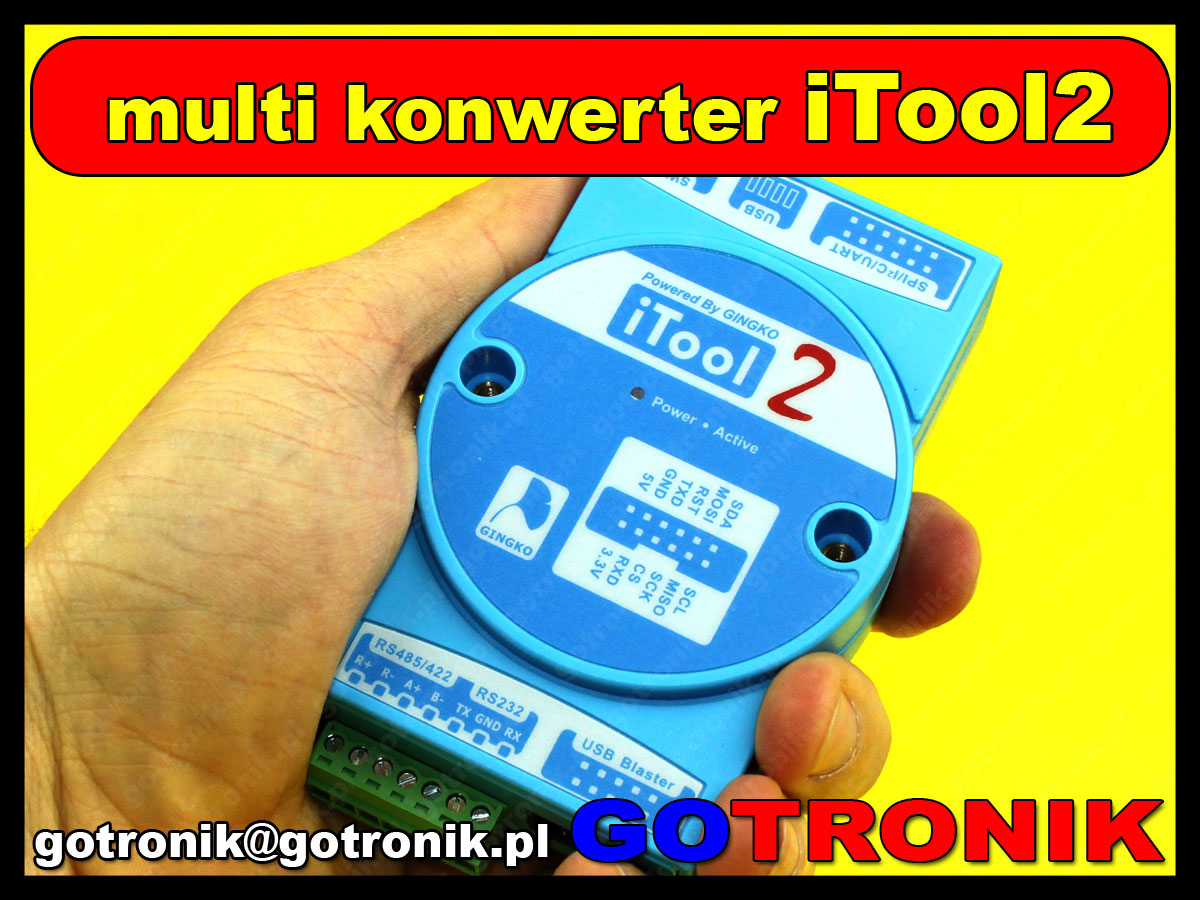 itool2 konwerter - adapter z szeregowego interfejsu USB 2.0 na emulator USB blaster FPGA USB to RS-232 /485 /UART/ SPI TTL