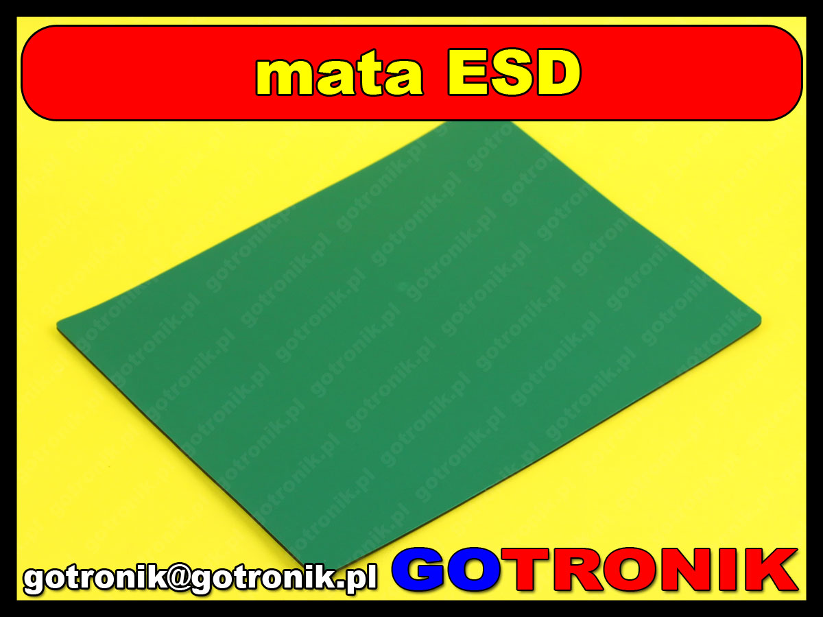 mata esd antystatyczna Green Rubber Anti Static Electricity Insulation Pad For Maintenance Platform 23cm 18cm