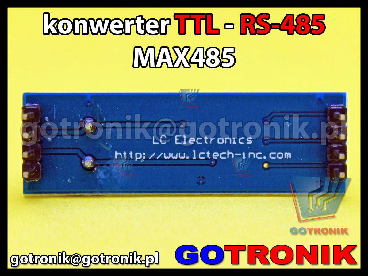 Konwerter RS485 - TTL na układzie MAX485