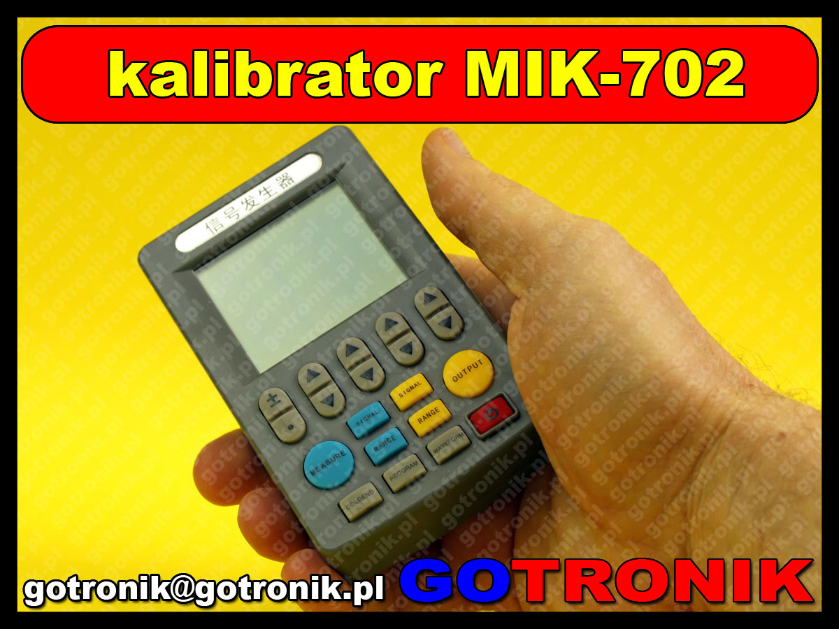 kalibrator pętli prądowej 4-20mA MIK-702 Meacon