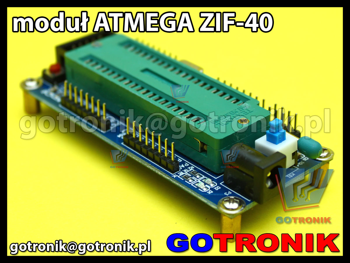 Moduł uruchomieniowy ATMEGA ZIF-40 ISP AVR ATMEL Atmega16 atmega32 atmega64 atmega164 atmega324 atmega644 atmega1284