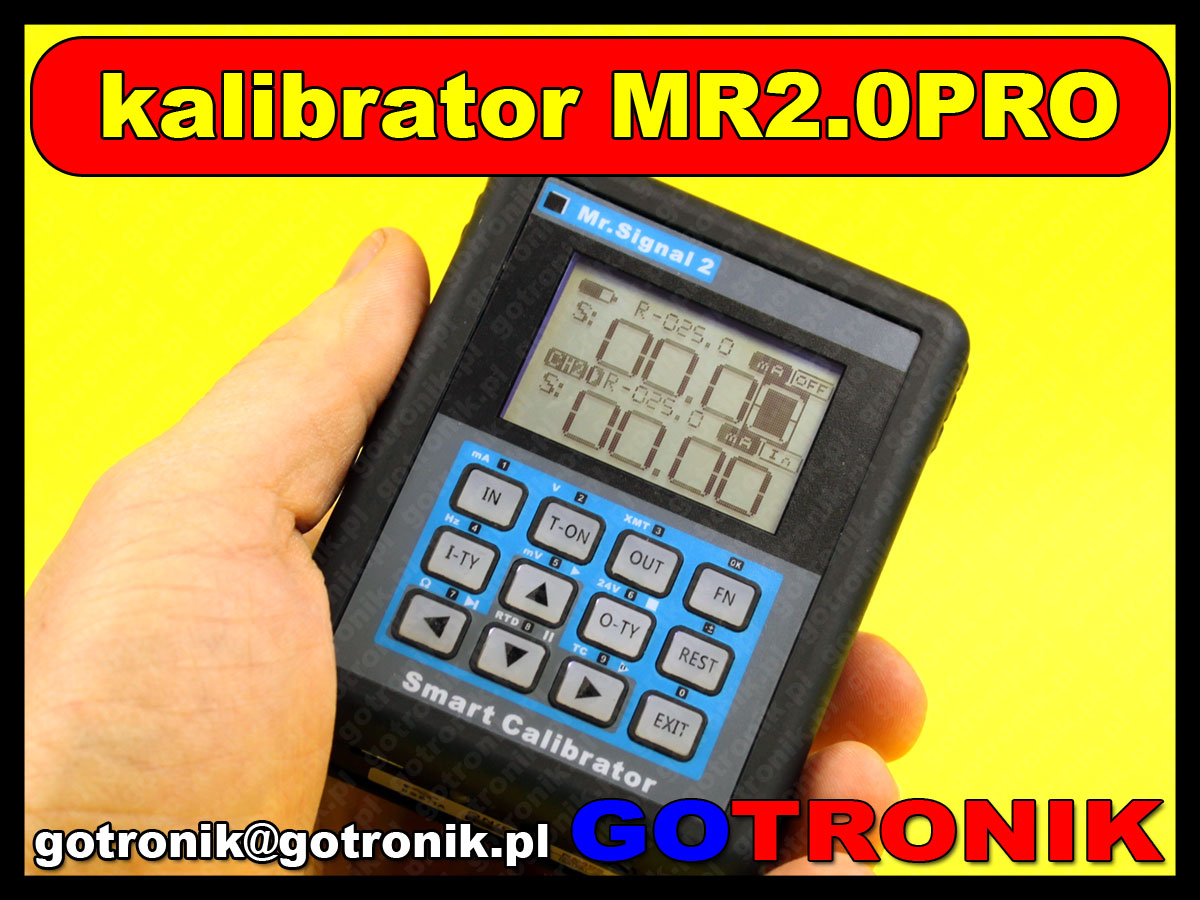 wielofunkcyjny kalibrator procesów MR2 kalibrator zadajnik process calibrator 4-20mA