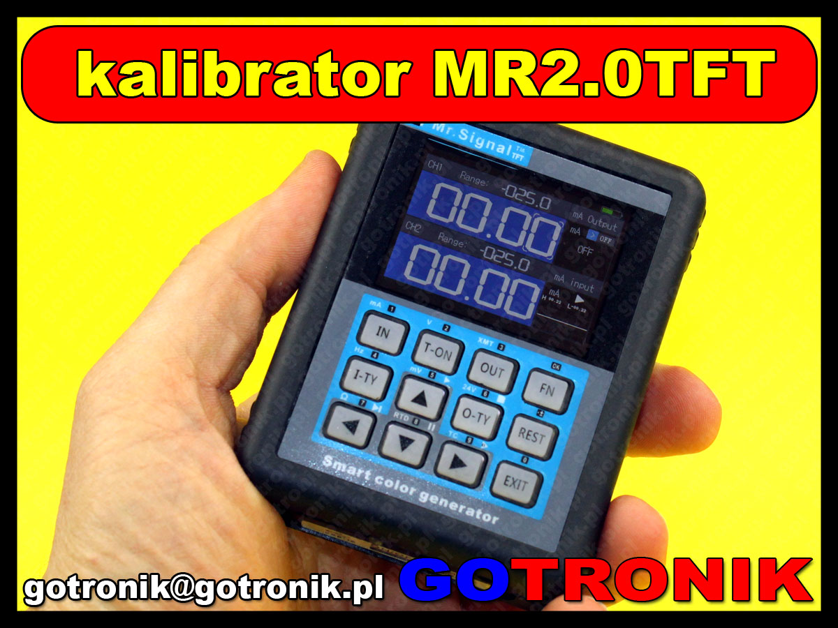 wielofunkcyjny kalibrator procesów MR2 kalibrator zadajnik process calibrator 4-20mA