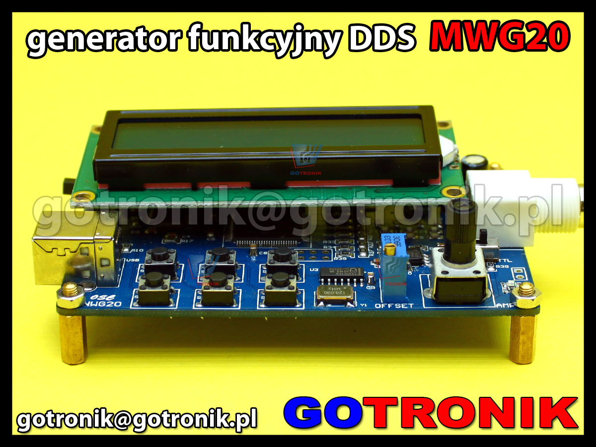 Generator funkcyjny DDS MWG20 1Hz-20MHz