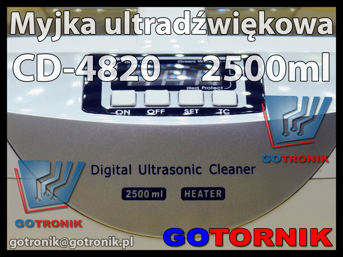 Myjka ultradźwiękowa CD-4820 2,5l 2500ml