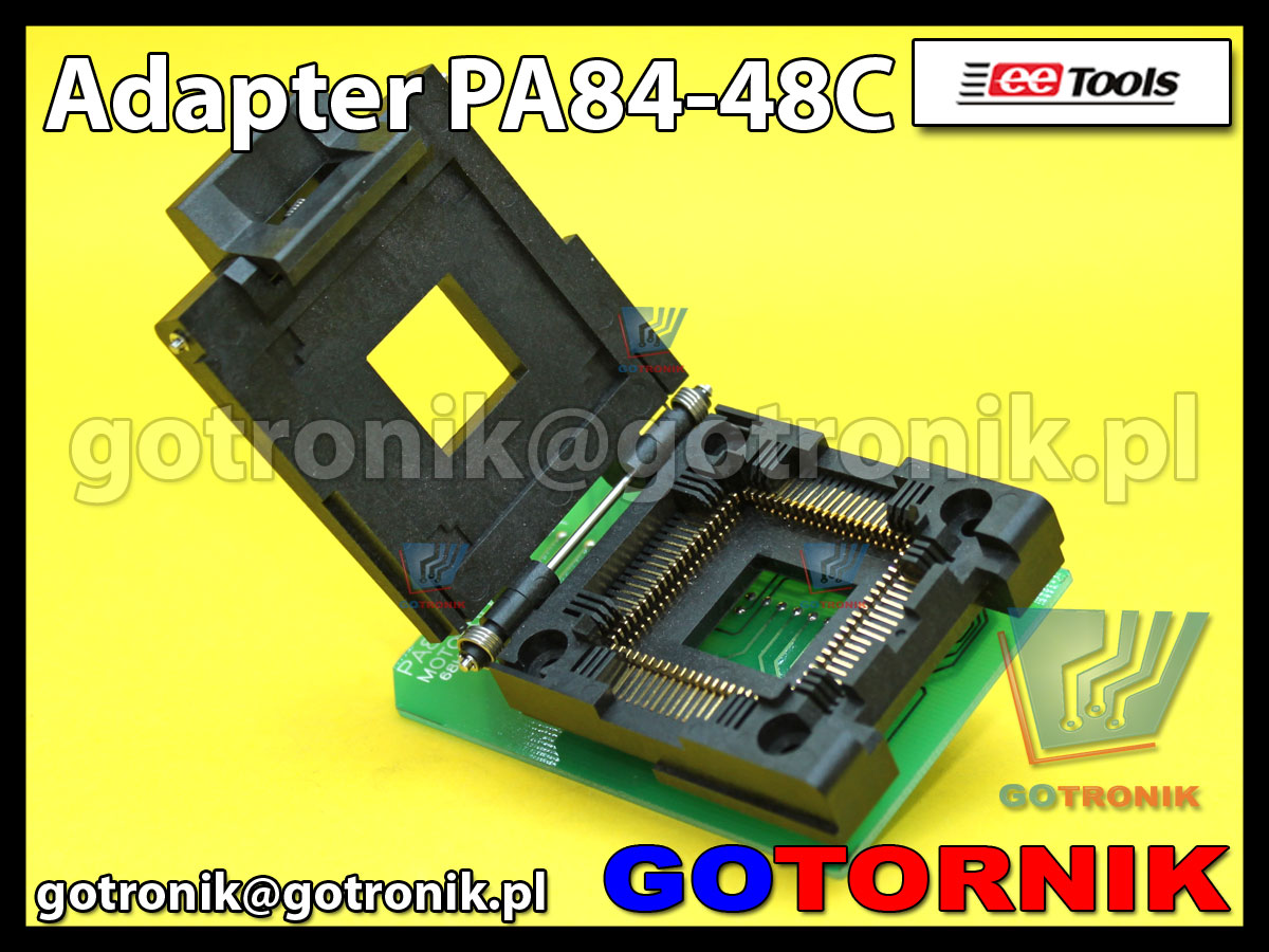Adapter PLCC84 to DIP48 PA84-48C PA84PL48DC-YC PA84-48C do programatorów ChipMax2 i TopMax2 procesor MC68HC711K4 Motorola PLCC-84