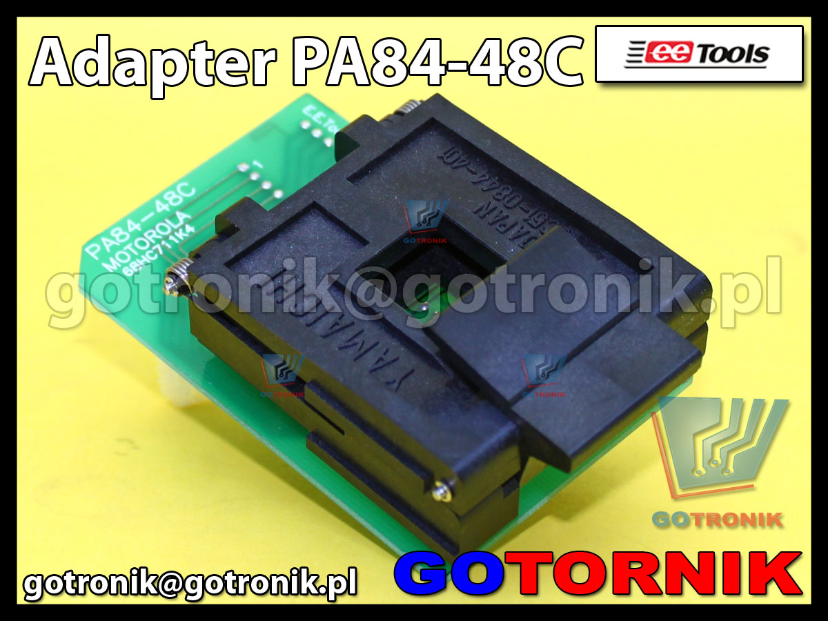 Adapter PLCC84 to DIP48 PA84-48C PA84PL48DC-YC PA84-48C do programatorów ChipMax2 i TopMax2 procesor MC68HC711K4 Motorola PLCC-84