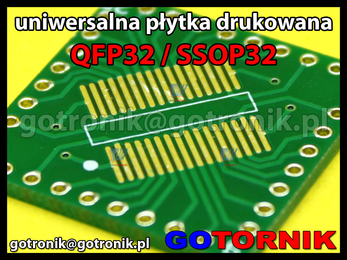 Uniwersalna płytka drukowana pcb QFP32 / SSOP32