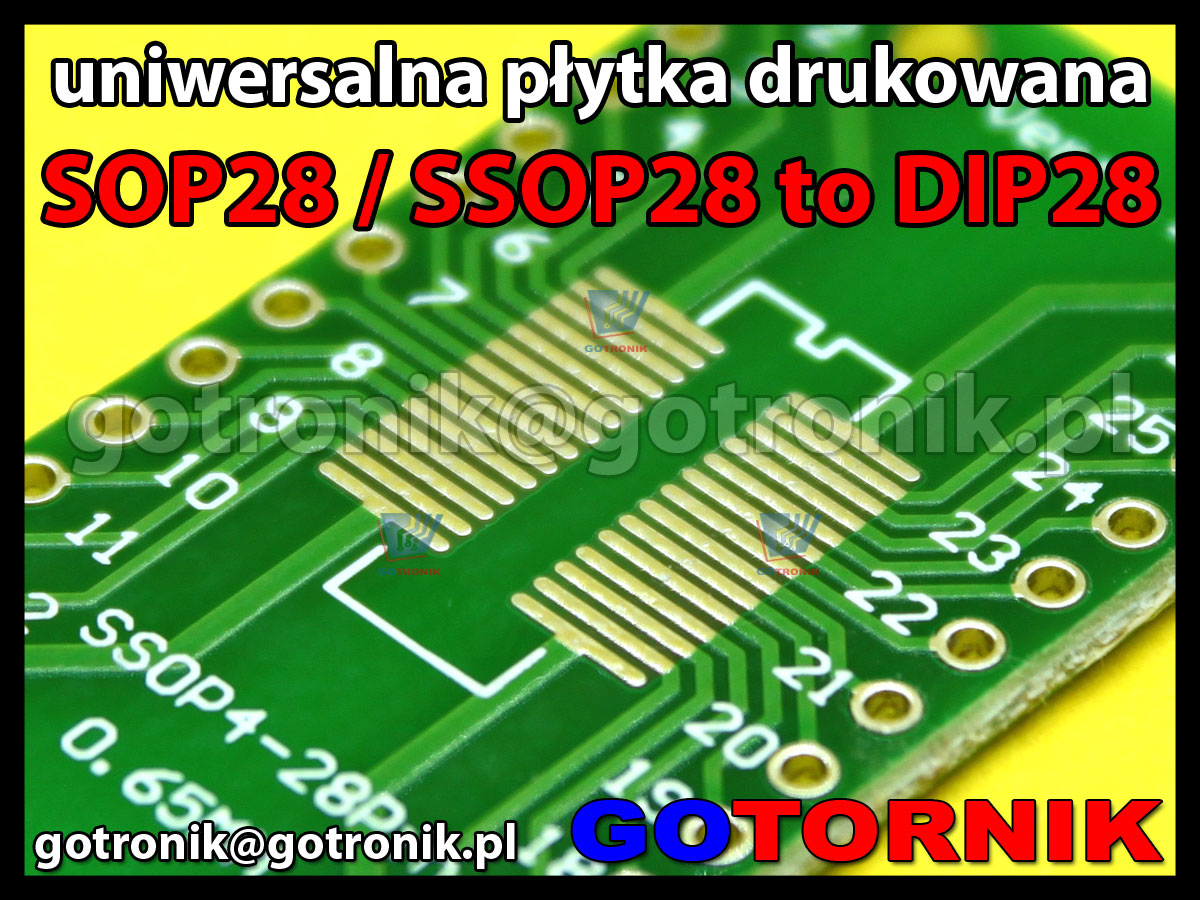 Uniwersalna płytka drukowana pcb do smd adaptera SO8 to DIP8 SSOP8 TSSOP8 0,65mm raster