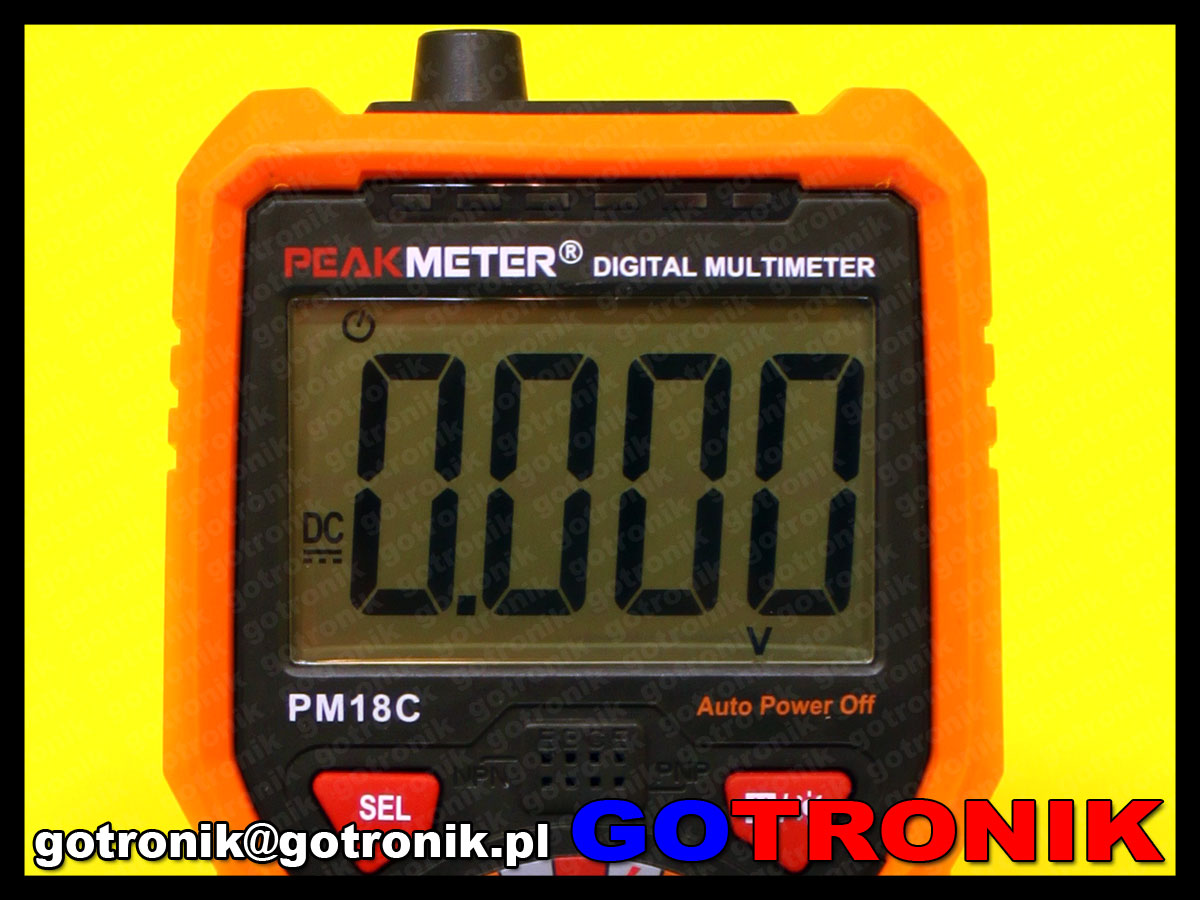 miernik mutimetr cyfrowy PM18C PeakMeter true rms