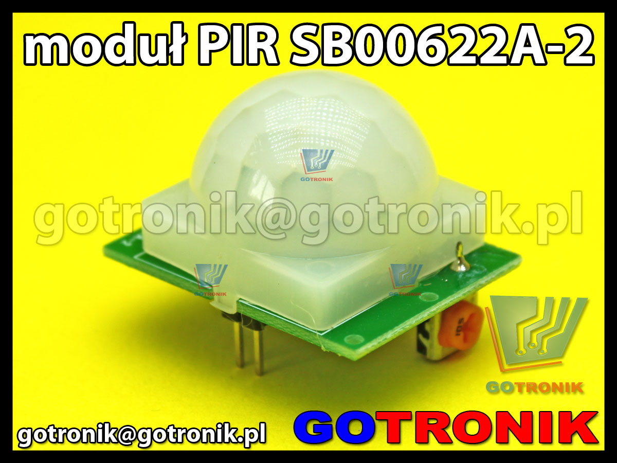 Moduł PIR czujnik detektor ruchu SB00622A-2