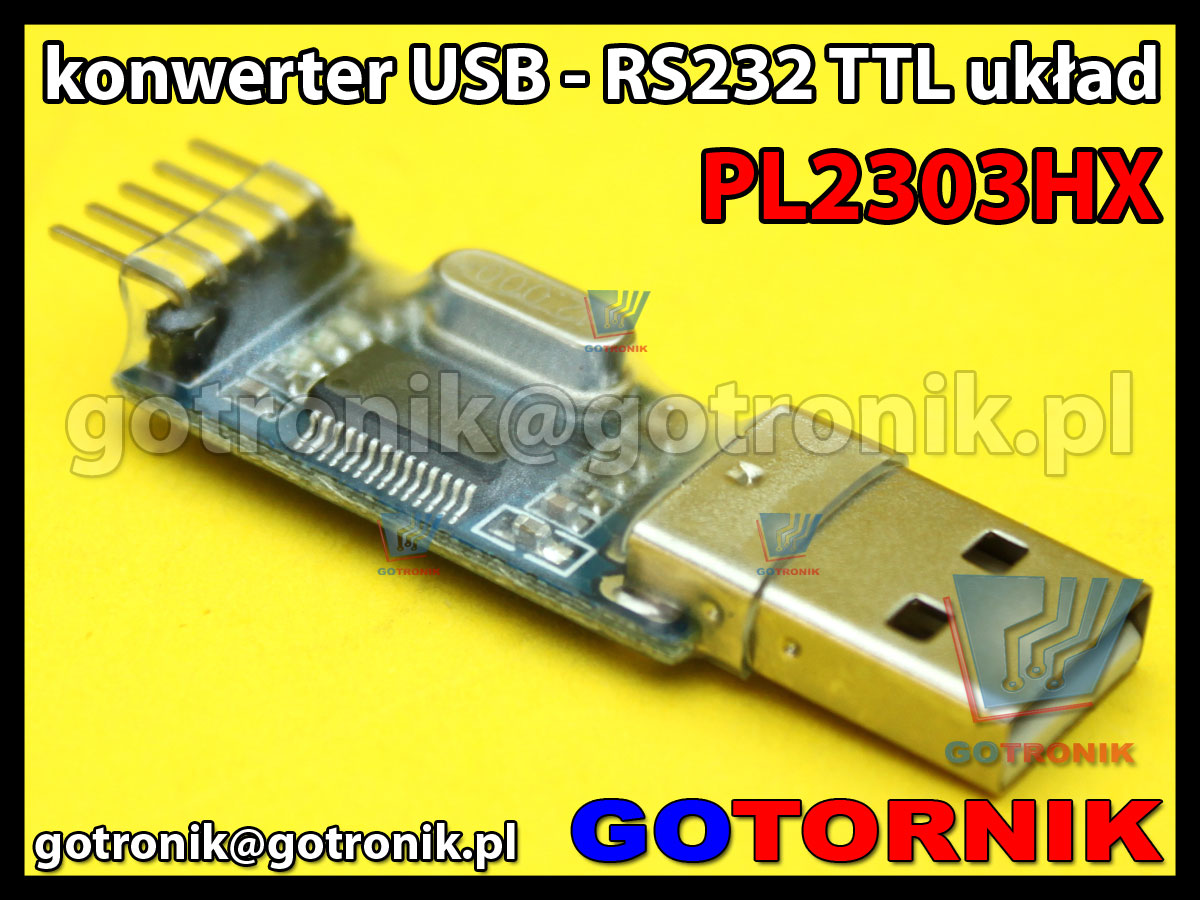 Konwerter USB - RS232 TTL układ PL2303HX 