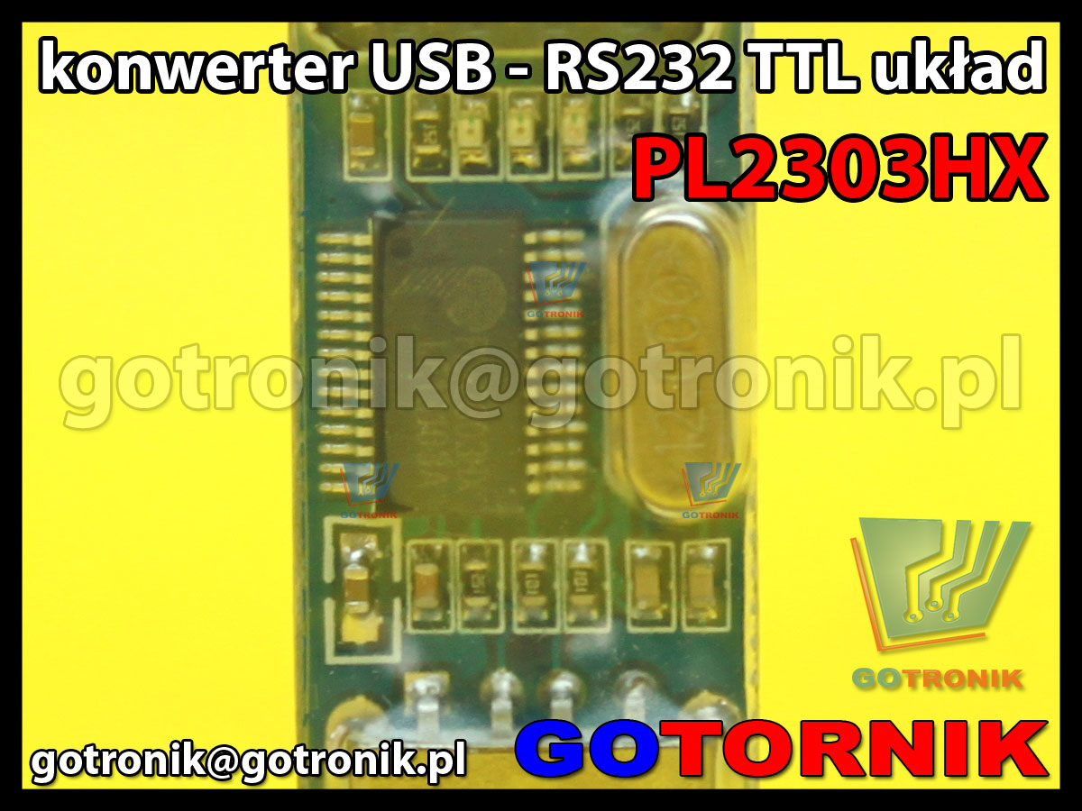 Konwerter USB - RS232 TTL układ PL2303HX 
