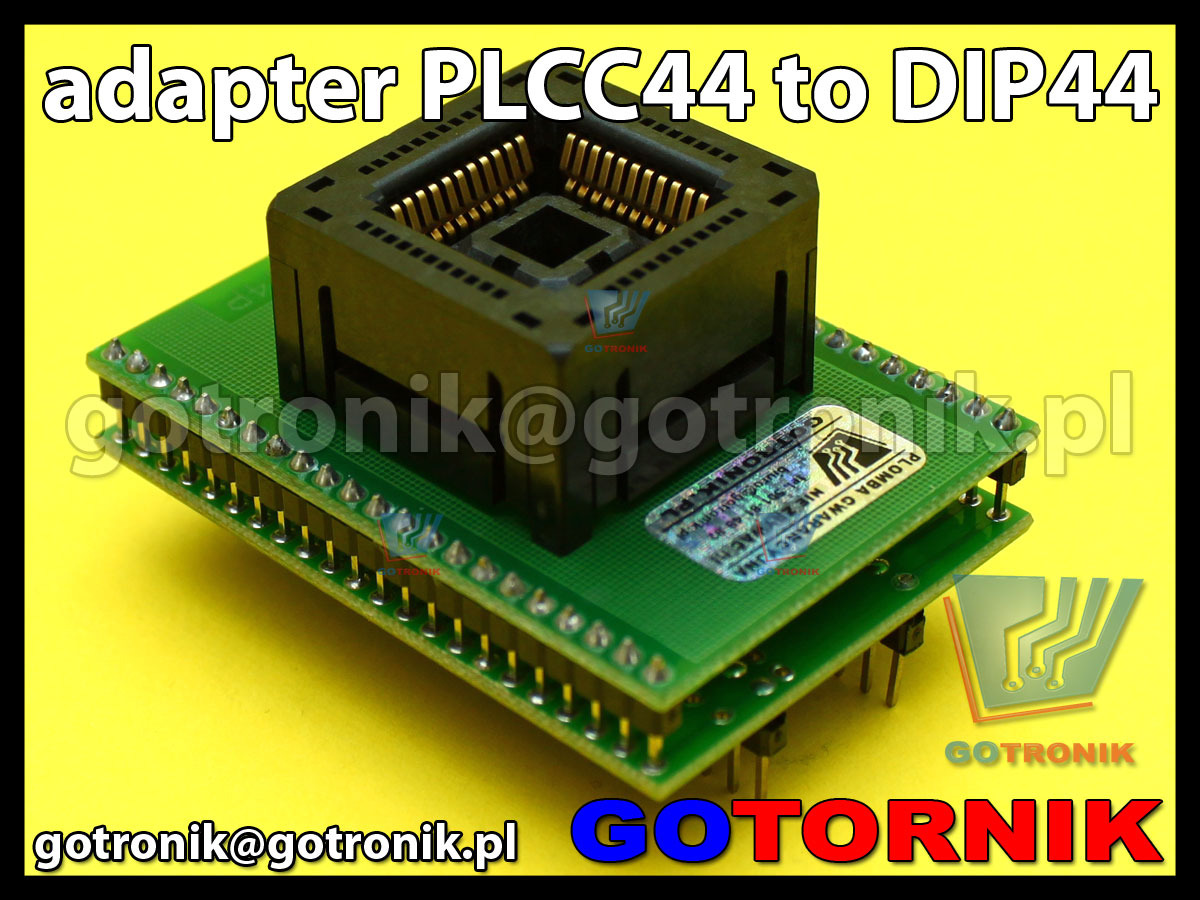 Adapter PLCC44 to DIP44 1:1 do programatorów 1,27mm 44pin SMD