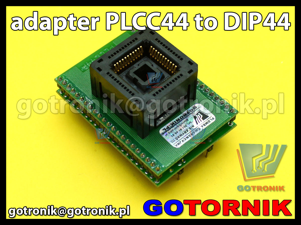 Adapter PLCC44 to DIP44 1:1 do programatorów 1,27mm 44pin SMD