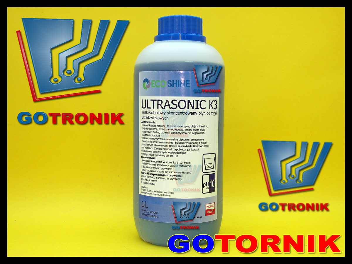 płyn do myjek ultradźwiękowych ULTRASONIC K3 koncentrat 1 litr