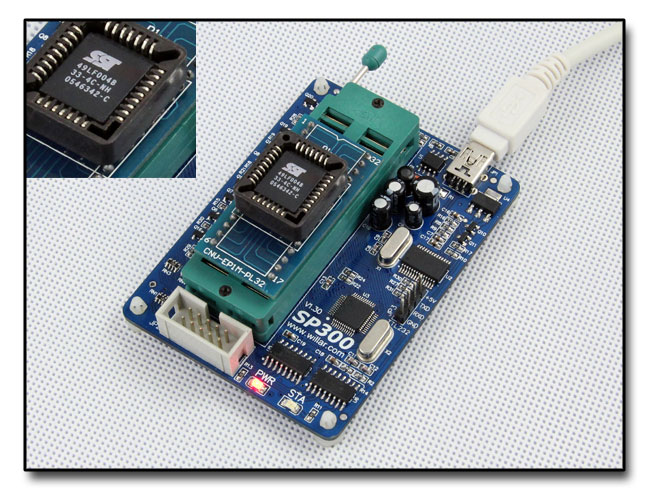 Programator SP300U uniwersalny USB ISP do pamięci Flash, szeregowych mikrokontrolerów MCU