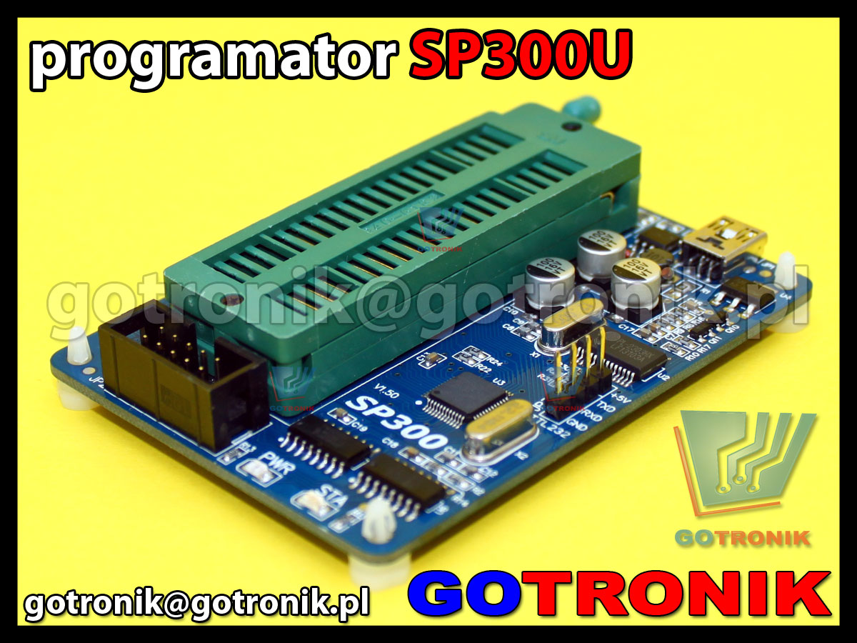 Programator SP300U uniwersalny USB ISP do pamięci Flash, szeregowych mikrokontrolerów MCU