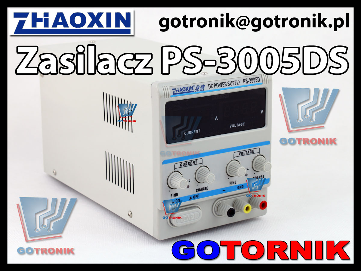 PS-3005D zasilacz laboratoryjny regulowany serwisowy produkcji ZHAOXIN