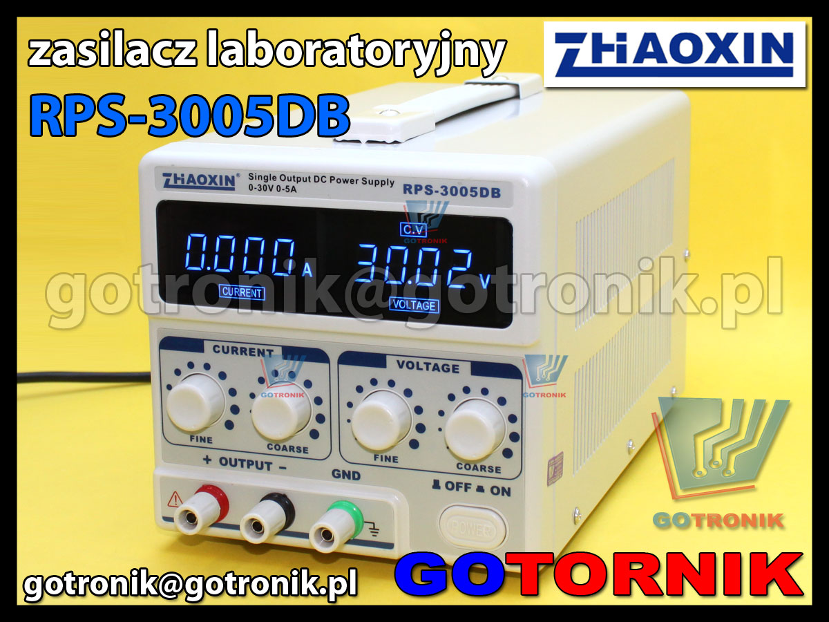 RPS-3005DB zasilacz laboratoryjny 30V 5A regulowany ZHAOXIN