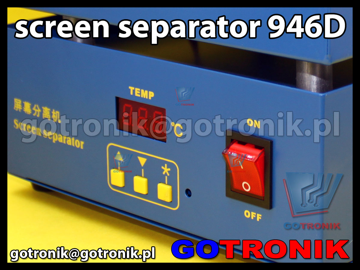 Podgrzewacz, screen separator 946D pozwala odseparować szybkę lub ekran dotykowy w telefonach komórkowych.