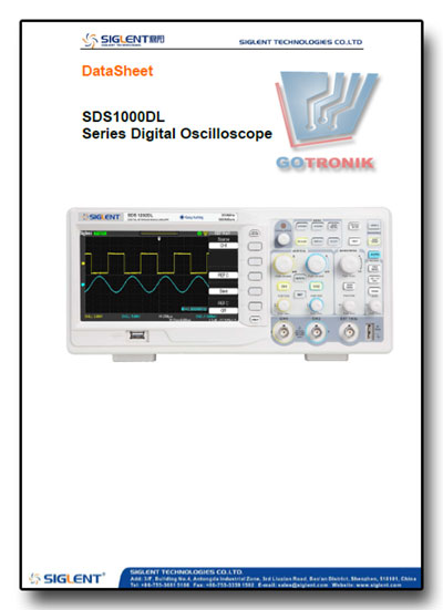 Karta katalogowa oscyloskopów SIGLENT seria SDS1000DL