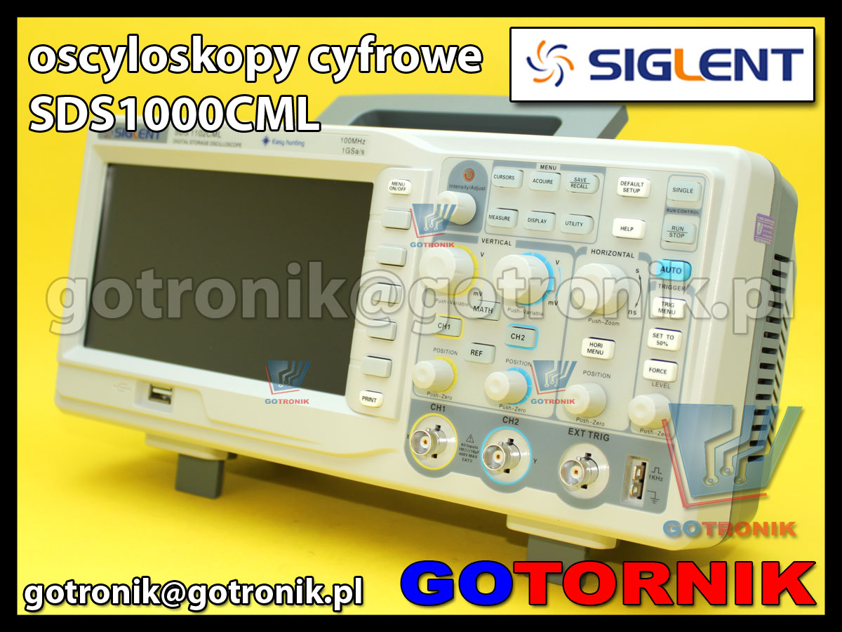 Siglent SDS1000CML oscyloskop cyfrowy SDS1102CML 2x100MHz 1GSa/s