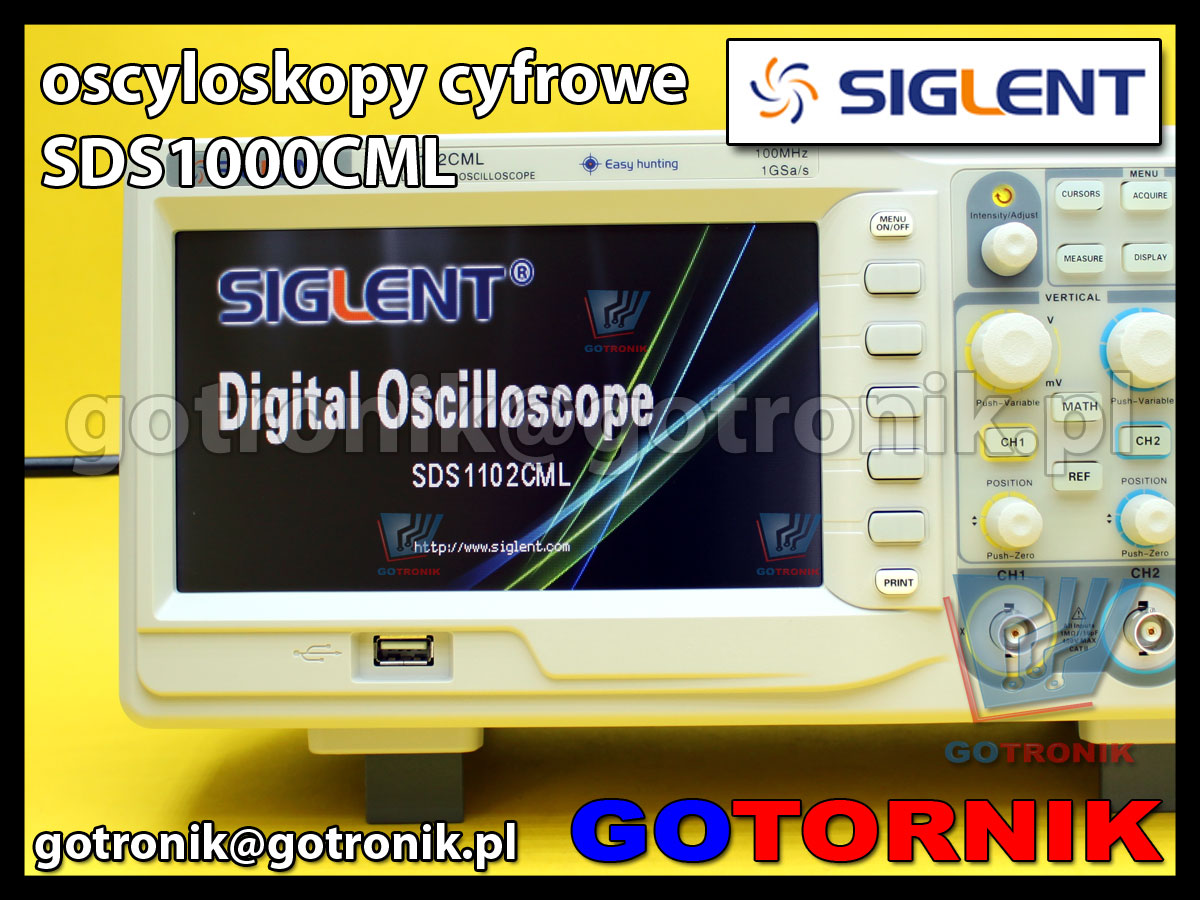 Siglent SDS1000CML oscyloskop cyfrowy SDS1102CML 2x100MHz 1GSa/s