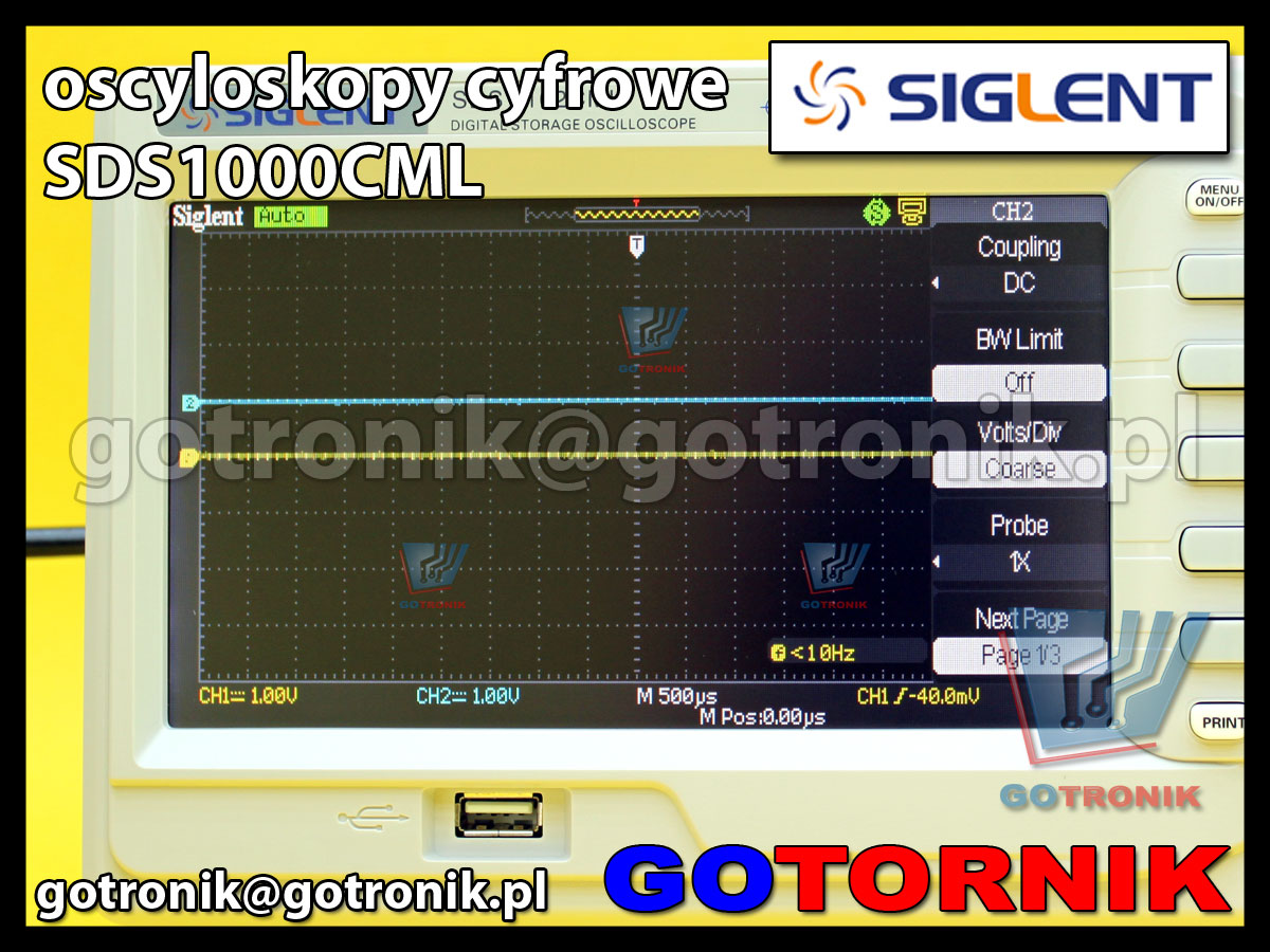 Siglent SDS1000CML oscyloskop cyfrowy SDS1072CML 2x70MHz 1GSa/s