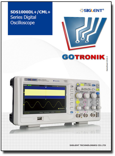 karta katalogowa datasheet oscyloskopów cyfrowych SDS1000CML+ Siglent