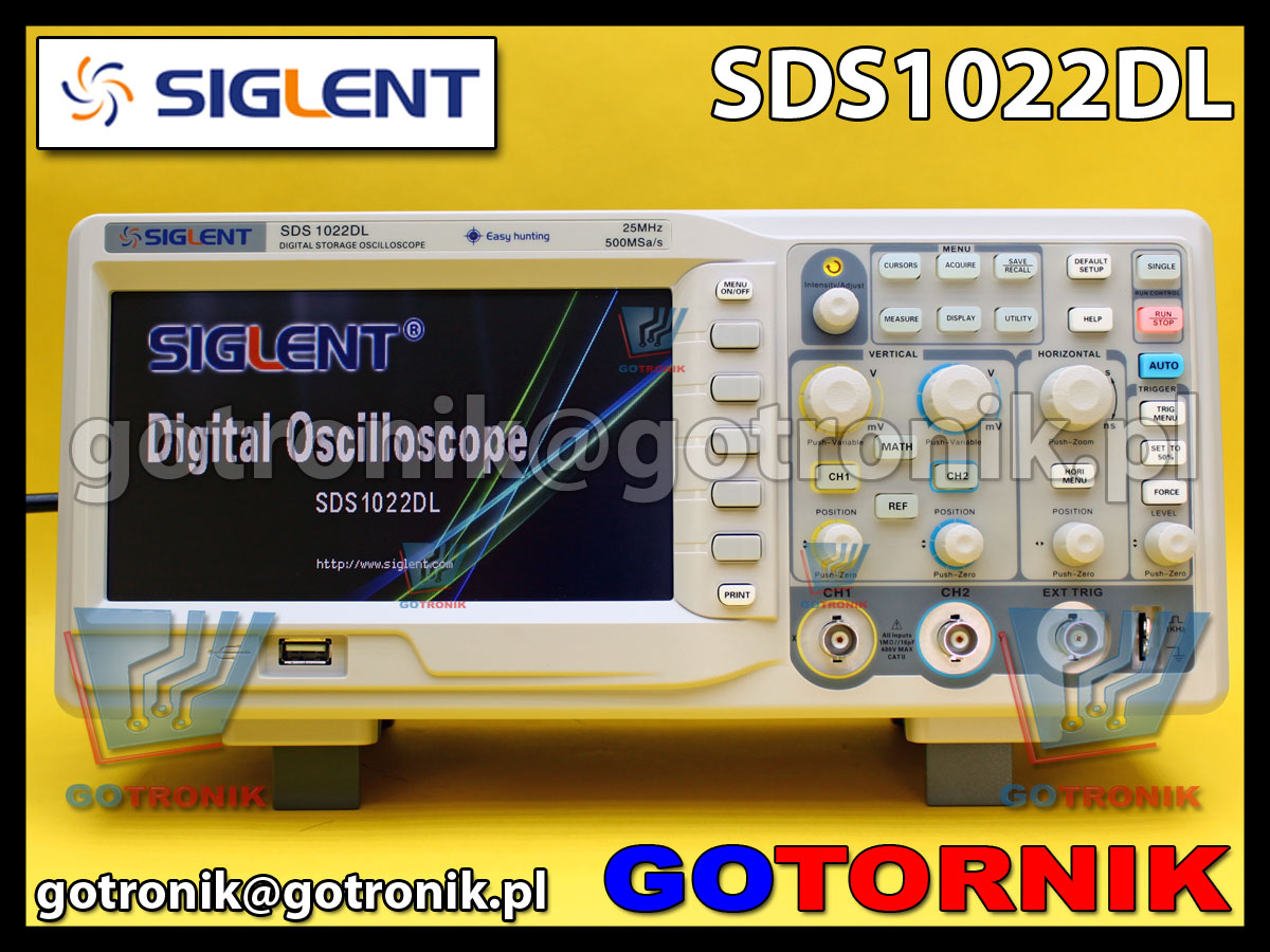 SDS1022DL SIGLENT GOTRONIK oscyloskop cyfrowy