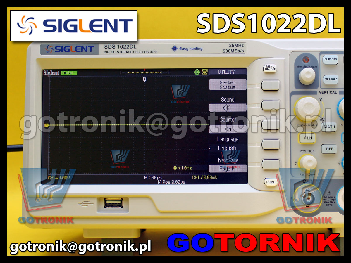 SDS1022DL SIGLENT GOTRONIK oscyloskop cyfrowy