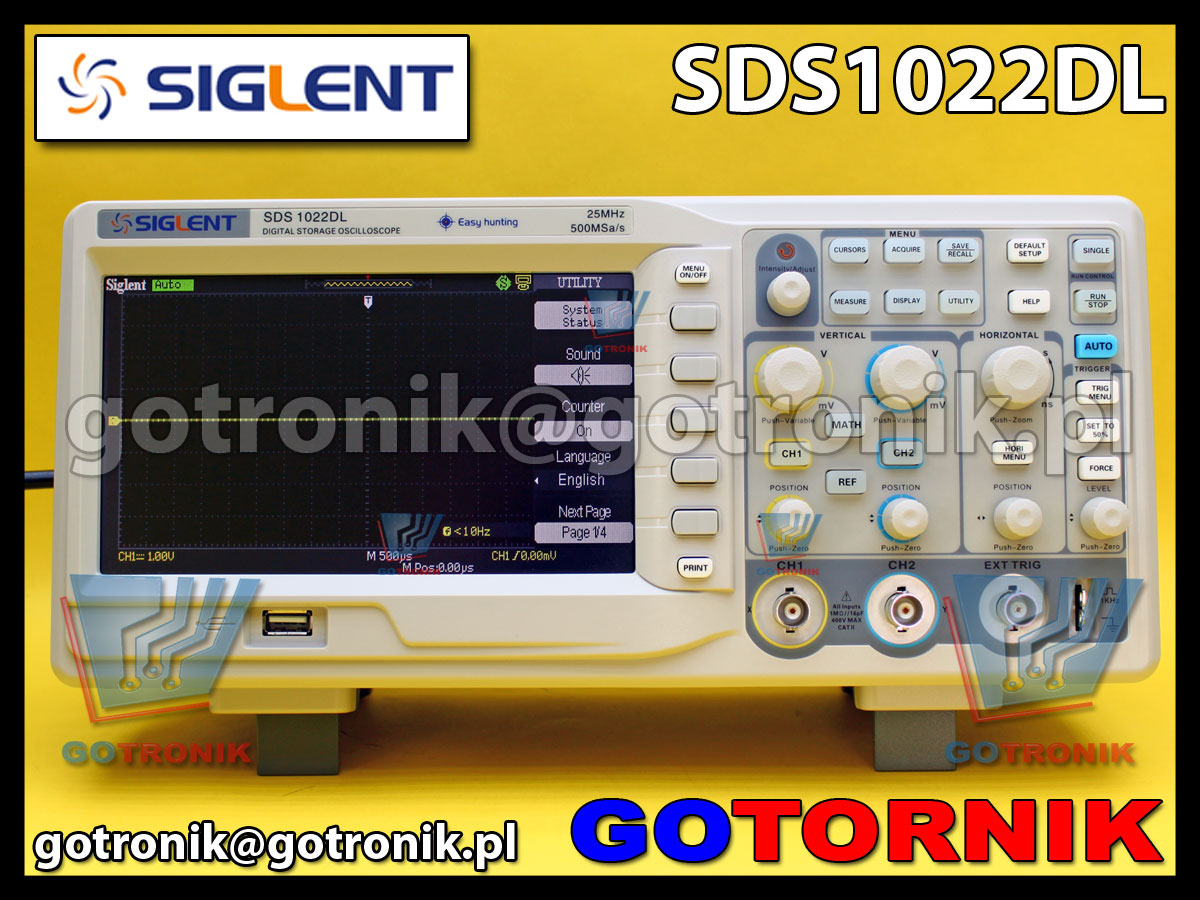 SDS1022DL SIGLENT GOTRONIK oscyloskop cyfrowy