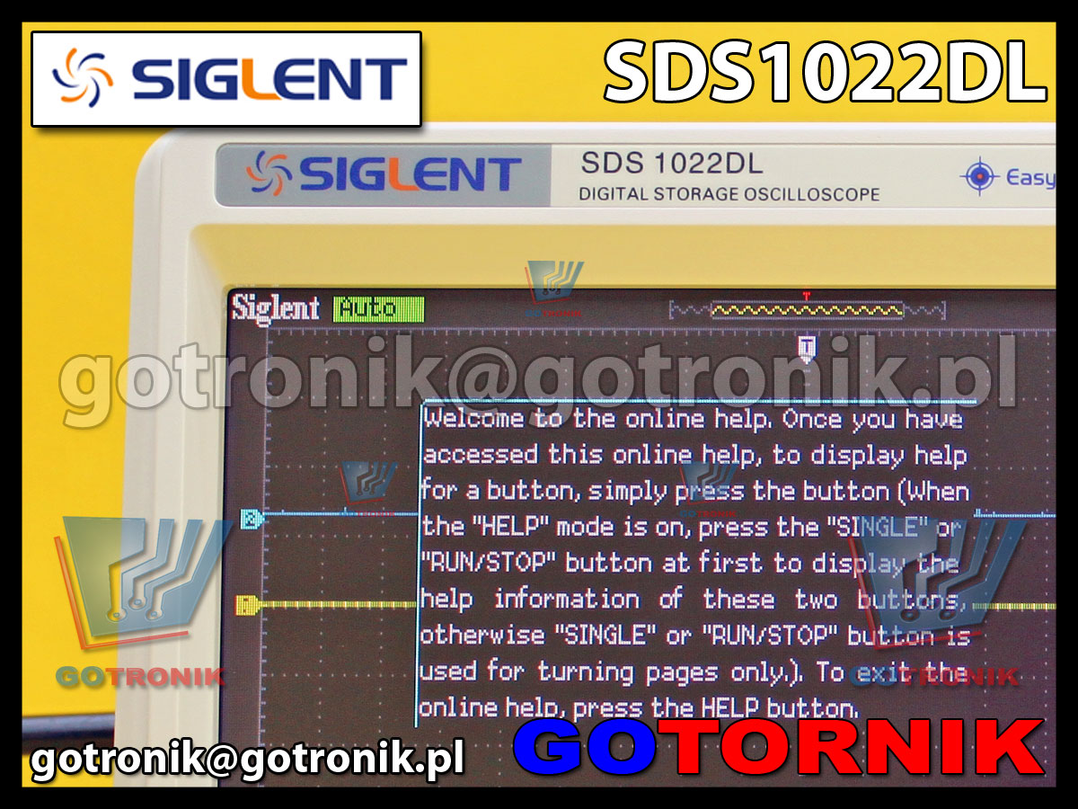 SDS1022DL SIGLENT GOTRONIK oscyloskop cyfrowy