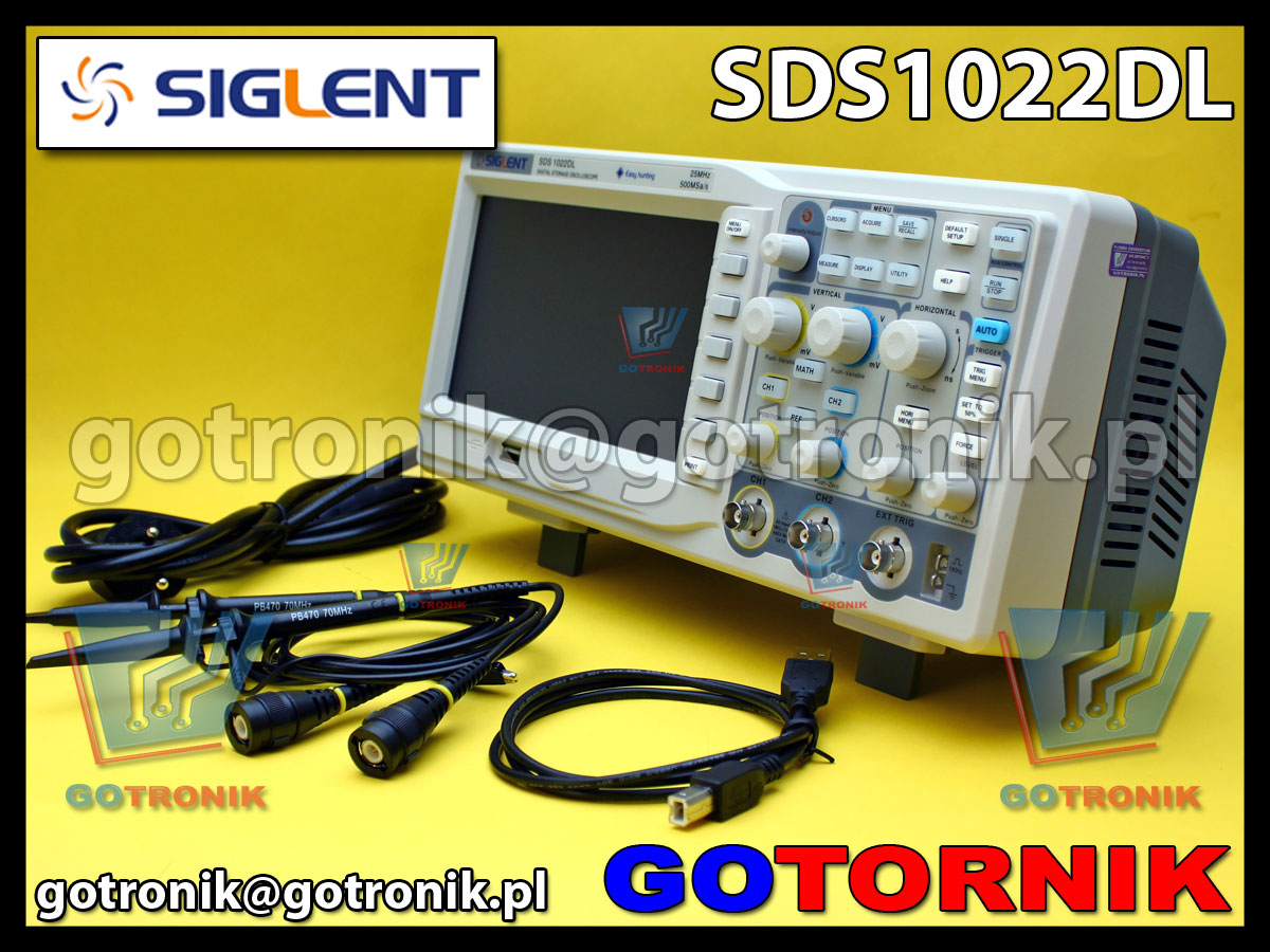 SDS1022DL SIGLENT GOTRONIK oscyloskop cyfrowy